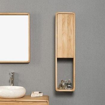 Columna de cuarto de baño WANDA COLLECTION Milo de teca marrón