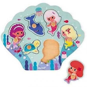 Puzzle Mermaids Enchantées 6 pièces en Bois