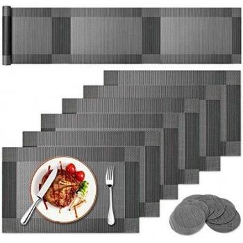 Gr8ware Heat Resistant Placemats and Table Runner Set