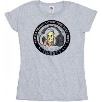 Tweety Catchy Tune Ladies Cotton Shirt