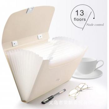 Handheld A4 File Organizer with 13 Grids