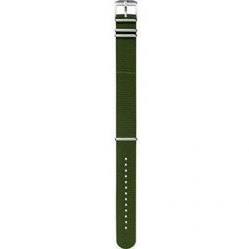 Grünes 24 mm Textilarmband aus Nylon und Stahl – für Luminox 3500 geeignet