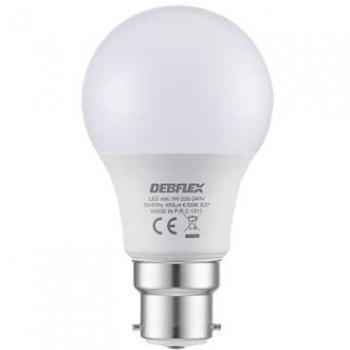Ampoule SMD A60 B22 9W 6500K Debflex