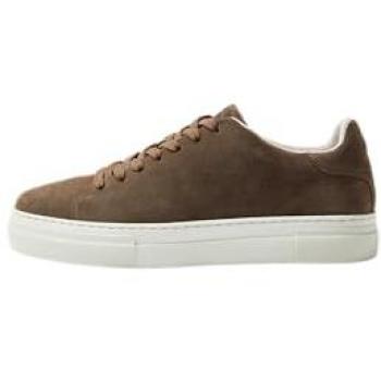 SELECTED HOMME Low Top Sneaker 'DAVID' in Beige