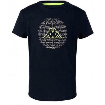T-shirt Kappa Bendy nera per bambini