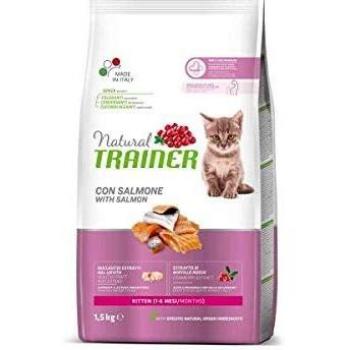 Trainer Natural Kitten con Salmone Kg 1,5 Croccantini per Gatto