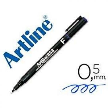 Marcador Fino Permanente Azul 0,5mm Artline 853 12un