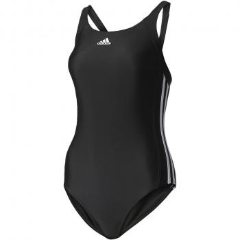 Adidas Damen Infinitex Essence Core 3-Stripes Badeanzug, Black/White, 46
