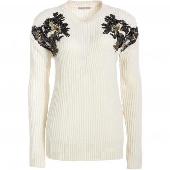 Tuzzi Strickpulli mit Glanzmotiven