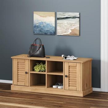 VidaXL Shoe Bench VIGO 41.7x13.8x17.7 Solid Wood Pine