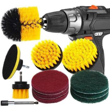 Drill Brush Cleaning Set for Shower and Tile