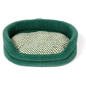 Danish Design Green Chevron Pet Bed – 30×63×89 cm