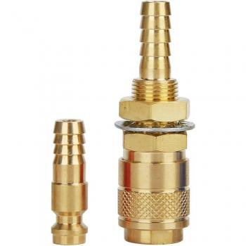 Rust-Resistant Brass M8 Gas Adapter for MIG Welding Torch