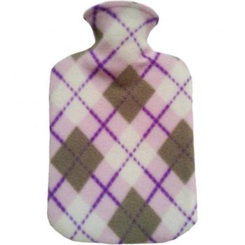 Flanell‑Thermoflasche 2 Liter – abnehmbar, mit Abdeckung, waschbar