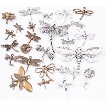 Bracelet en cuivre avec breloque, libellule, 50g, bijoux à personnaliser