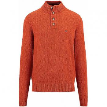 FYNCH HATTON Woll-Mix Troyer Pullover Rot M