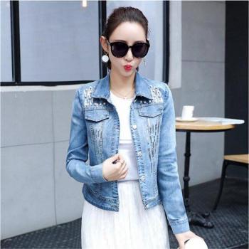 Blouson Femme en Denim Coton Été-Automne