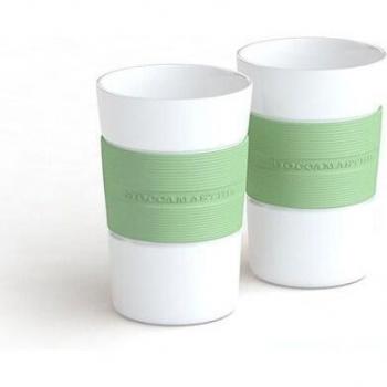 Moccamaster 200ml Green Porcelain Coffee Mugs for 2
