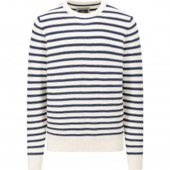FYNCH-HATTON Rundhals Pullover mit Streifen