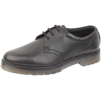 Amblers Men's Aldershot Black Leather Lace-Up with Padded Collar