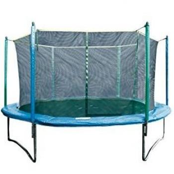 Garlando Trampolino Combi con Rete di Protezione