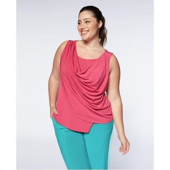 Fiorella Rubino Top Drapeado y Elegante
