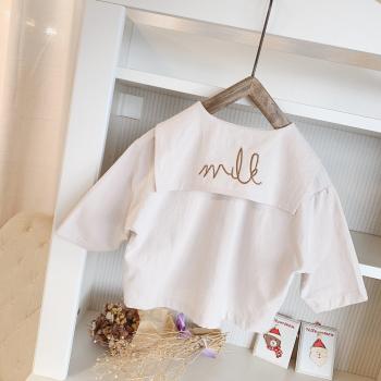 Camiseta de lino y algodón con diseño de princesa