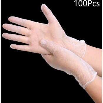 Pack 100 Gants de Nettoyage Alimentaire PVC – Antistatique