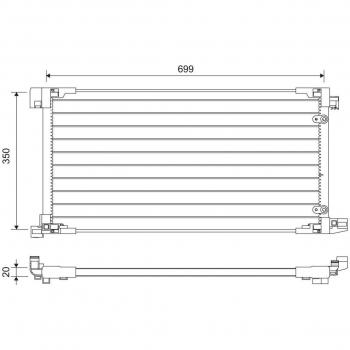 Condenseur VALEO 822669 – Système de Refroidissement Aluminium