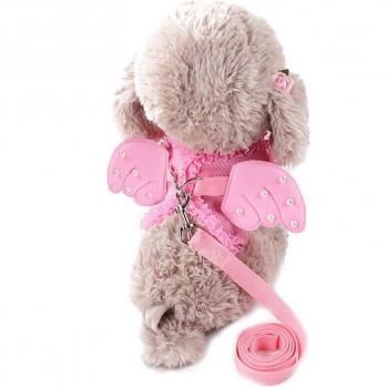 Angel Wings Dog Vest Harness with Leash for Small Dogs