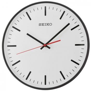 Seiko Wanduhr in Schwarz aus Kunststoff