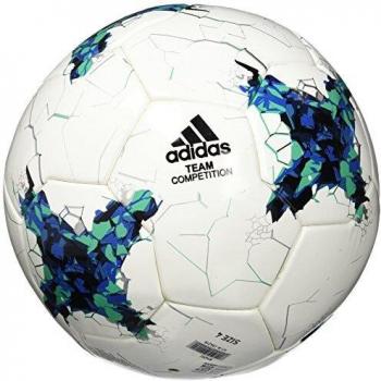 Adidas Elite Men's Game Ball – Size 5 (White with Blue Stripes)