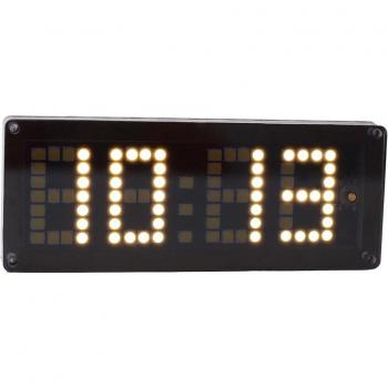 USB RTC Electronic Clock Module with 4-Bit LED Display, Temperature and Voltage Monitor, Warm White