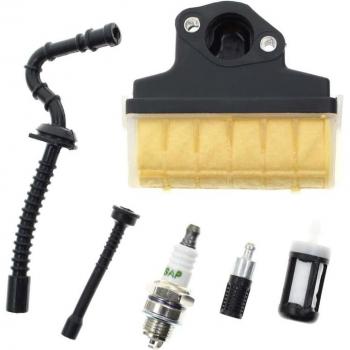 STIHL 021 023 025 Chainsaw Air Filter Spark Plug Fuel/Oil Line Filter Set