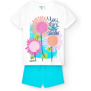 Conjunto de verano para niña Boboli 248149 BLANCO