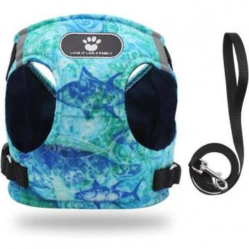 Estilo Chaleco y Correa Dual para Caninos