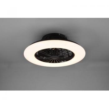 Lampadario Ventilatore 50x50 cm LED Nero Dimmer