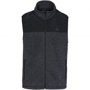 Trespass Herren Warmfleece‑Weste – Schwarzer Melange – Medium