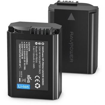 Sony NP-FW50 RAVPower 2 Batterie 1100 mAh – Perfette per Cyber‑Shot DSC‑RX10