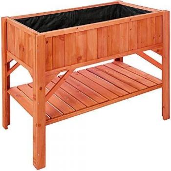 Jardinière sur Pied avec Plateau à Outils TecTake