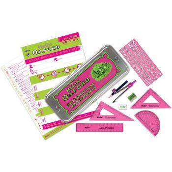 Helix Oxford Limited Edition 9-Piece Maths Set Pink Pack of 5