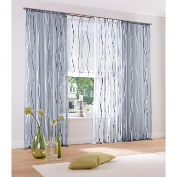 My Home Dimona 2‑er Set – Transparente Gardinen mit Kräuselband