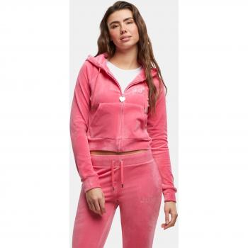 Juicy Couture Velours-Sweatshirt Madison in Rosa