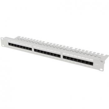 Patch Panel Lanberg 1U 24 Puertos con Organizador de Cables