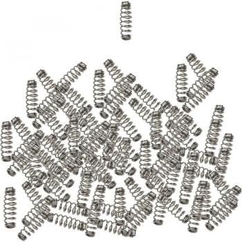 Lock‑In Stainless Steel Barbed Fishing Spring – 100 Unit Pack, Weedless Design