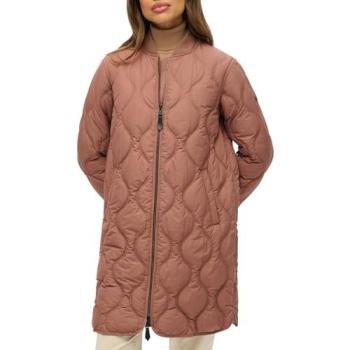 Hoodie matelassé Superdry Femme, longueur complète – couleur brun