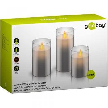 Candele LED in vera cera con timer e fiamma mobile