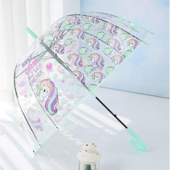 Freundlicher Regenbogen Einhorn Schirm