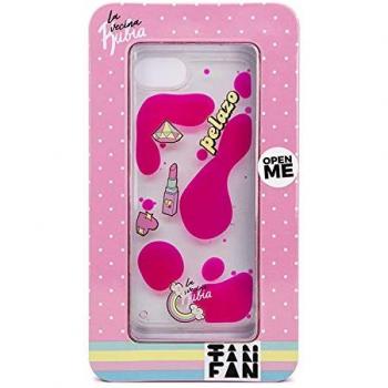 Carcasa La Vecina Rubia iPhone 7/8/SE con Líquido Rosa