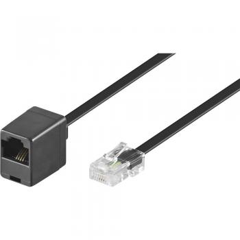 Basetech ISDN 6.00 m Prolunga Nero [1x Spina RJ45 8p4c
